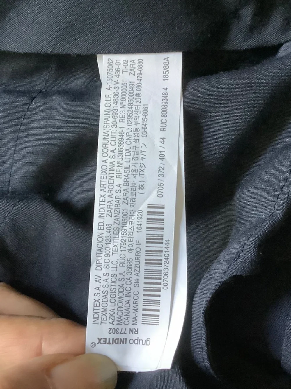 ZARA Suit Pants Slacks Navy Blue SZ 34/31